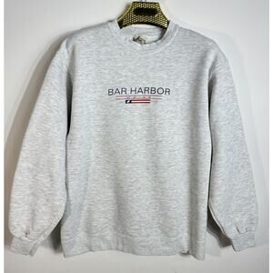 Vintage Lee Heavyweight Bar Harbor Maine Pullover Sweatshirt Mens Medium 80s 90s